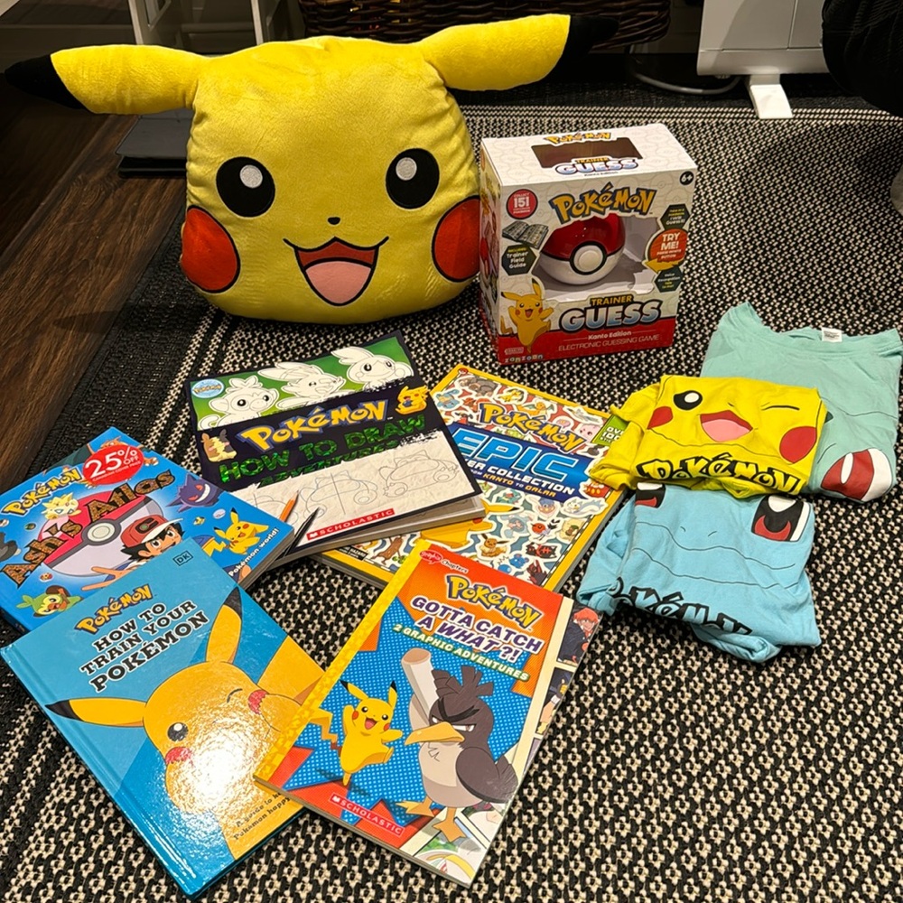 Lot of Pokemon paraphernalia